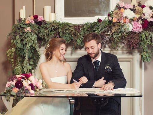 MARK AND ANASTASIA – SIGNING THE REGISTER