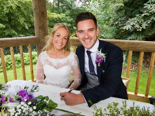 Rob & Stacey – Signing the register