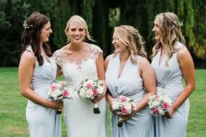 Natalie and Matt Wedding Story at That Amazing Place Essex Wedding Bridesmaids Bouquet