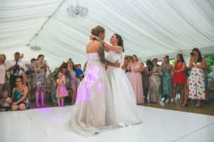 Lucy and Vicky Dream Day Wedding Stories at That Amazing Place First Dance