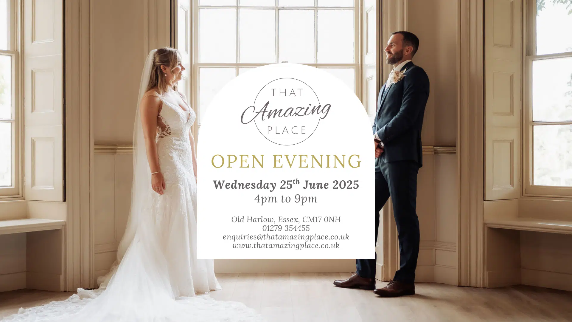 Wedding venue open evening at That Amazing Place Essex Wedding Venue