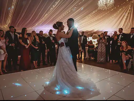 Bride and Groom First Dance Marquee at That Amazing Place Essex Wedding Venue