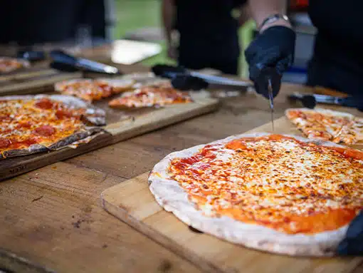 Pizza at That Amazing Place Twiligth Wedding Evening Food Wedding Venue Essex